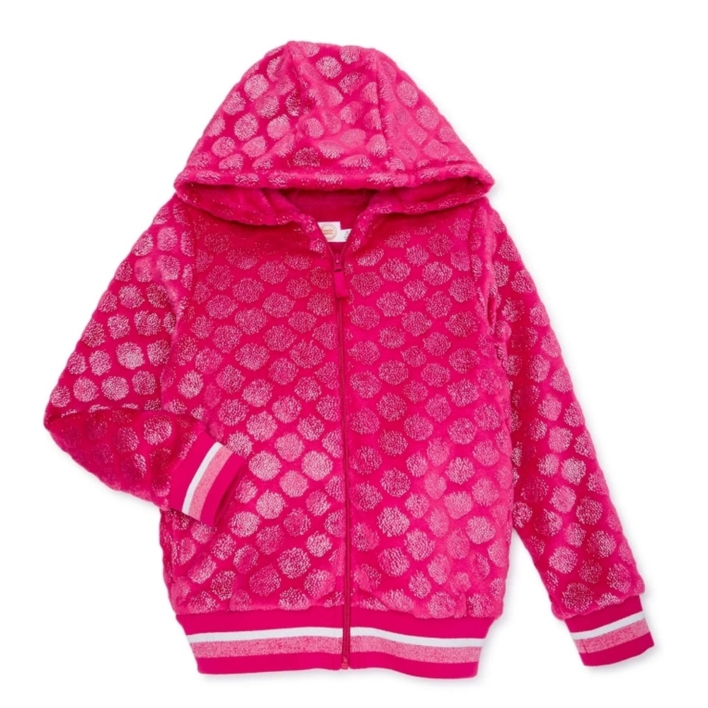 Wonder Nation Girls' Plush Jacket